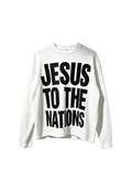 Kavod ‘JESUS TO THE NATIONS’ White & Black Long Sleeve