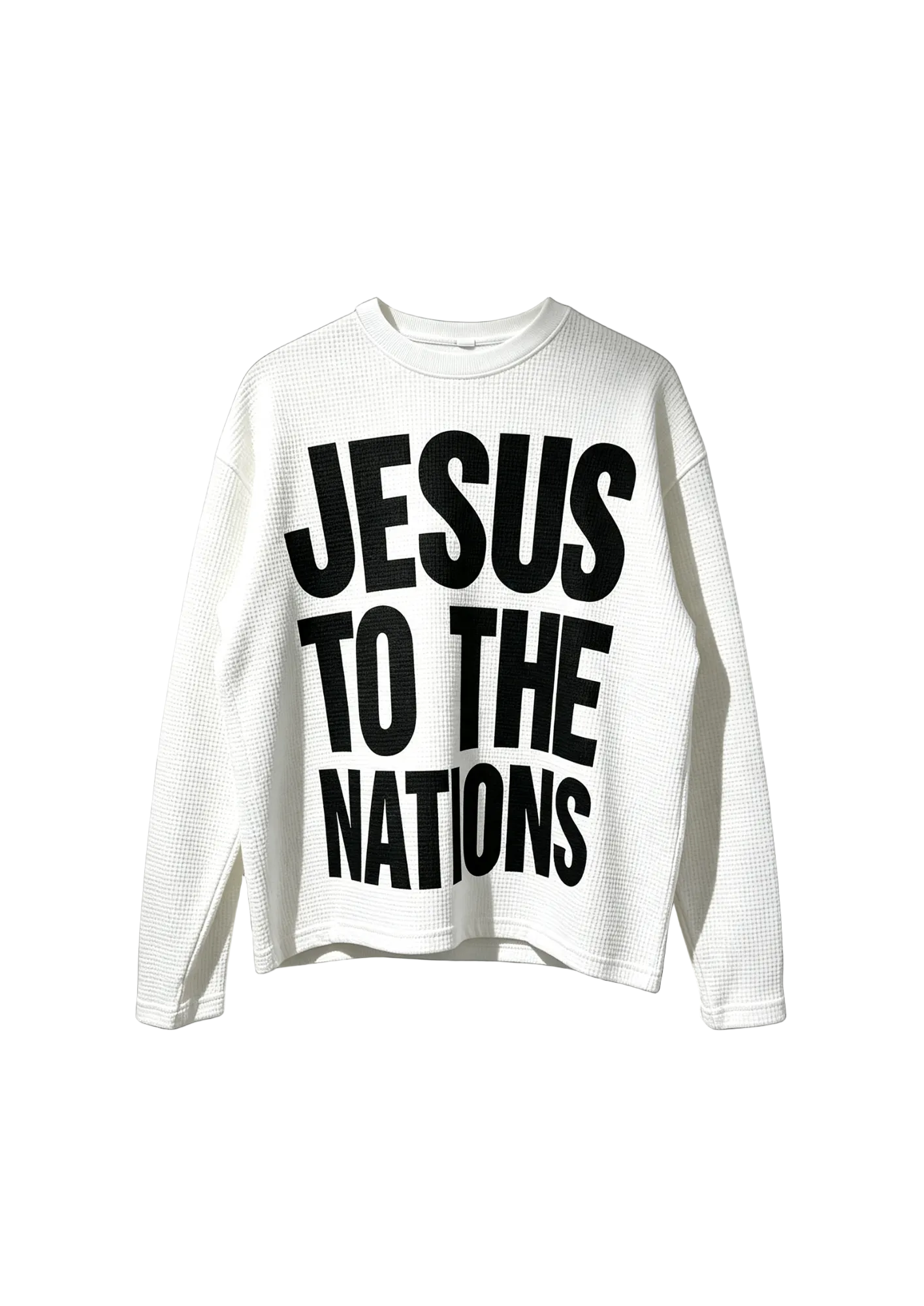 Kavod ‘JESUS TO THE NATIONS’ White & Black Long Sleeve